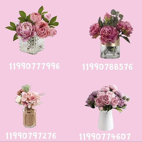 Bloxburg Rose Decals, Bloxburg Self Care Decal Codes, Bloxburg Floral House, Bloxburg Chair Design, Flower Shop Bloxburg Decals, Floral Decals Bloxburg, Bloxburg People Decals, Pink Flower Decals Bloxburg, Indoor Plant Decals Bloxburg