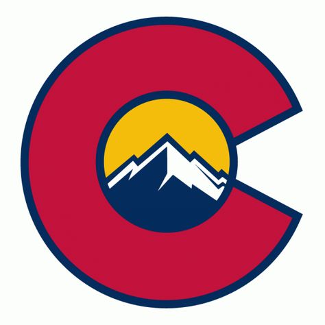 Colorado Stickers, Colorado Logo, Colorado State Flag, Colorado Art, Sport Logo Design, Colorado Flag, Flag Painting, Art Sketches Doodles, Flag Tattoo