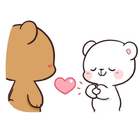 Telegram Sticker 💗 from «Milk&Mocha» pack Mocha Bear, Images Emoji, Milk & Mocha, Teddy Bear Gifts, Cute Bear Drawings, Bear Drawing, Telegram Stickers, Cartoons Love, Cute Couple Cartoon