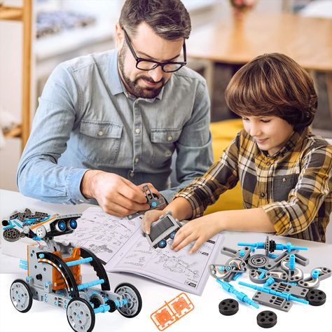 Lucky Doug 12-in-1 STEM Solar Robot Kit Toys Gifts for Kids 8 9 10 11 12 13 Years Old, Educational Building Science Experiment Set Birthday for Kids Boys Girls Types Of Robots, Stem Robotics, Robot Kits, Stem Kits, Science Toys, Kids Imagination, Stem Science, Building For Kids, Stem Toys