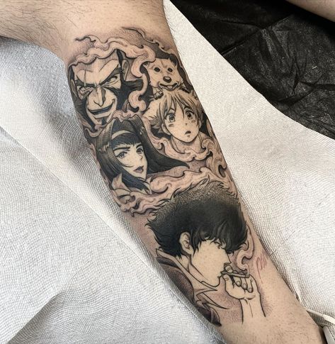 Terraria Tattoo, Unique Anime Tattoos, Anime Tattoos Ideas, Seven Deadly Sins Tattoo, Princess Mononoke Tattoo, Cowboy Bebop Tattoo, Evangelion Tattoo, Bleach Tattoo, Slayer Tattoo