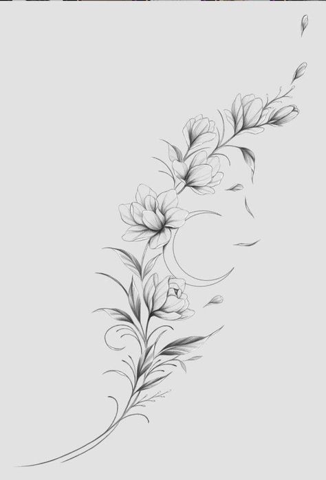 Flower Vine Tattoos, Wrap Around Tattoo, Wrap Tattoo, Vine Tattoos, Gothic Tattoo, Feminine Tattoo, Floral Tattoo Design, Leg Tattoo, Women Design