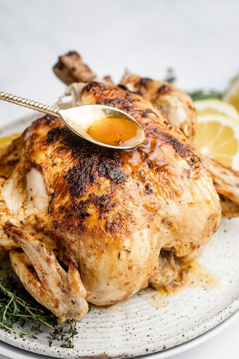 Juicy Rotisserie Whole Chicken in the Instant Pot - Wholesomelicious Whole Chicken In Instant Pot Recipes, Whole Chicken In Instant Pot, Whole Chicken Recipes Instant Pot, Instapot Whole Chicken Recipe, Instapot Whole Chicken, Pressure Cooker Whole Chicken, Instant Pot Whole Chicken, Whole Chicken Instant Pot, Best Instant Pot Whole Chicken Recipe