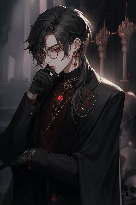 Vampire Boy Art, Vampire Anime Guy, Anime Vampire Guy, Handsome Anime Characters, Manga Avatar, Vampire Man, Vampire Manga, Best Vampire Anime, Vampire Drawings