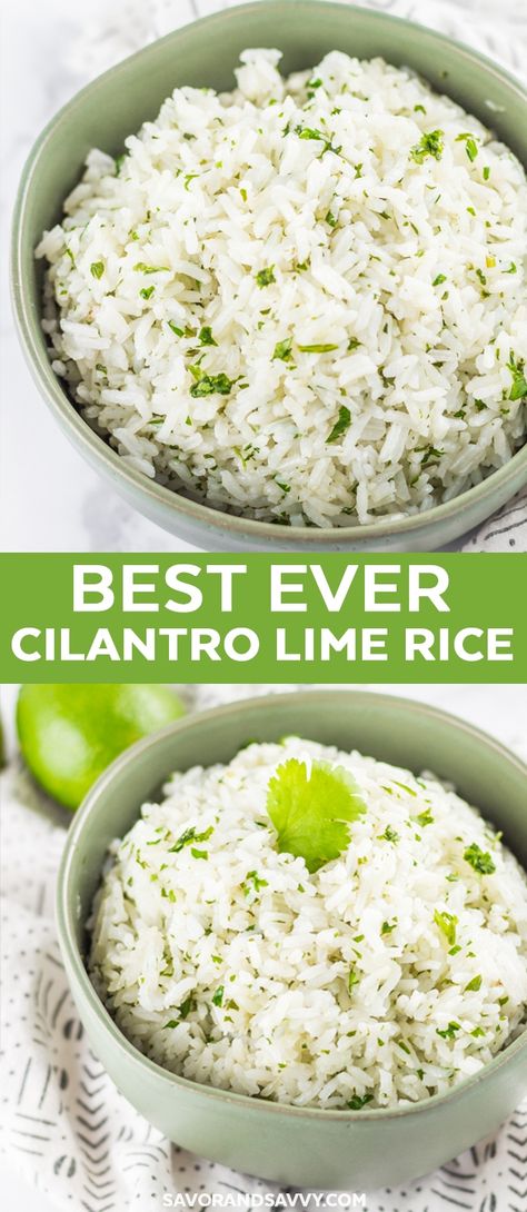 Cilantro Lime Rice Recipe Ingredients: 2 cups White Rice 3.5 cups Water 3 tbsp. Canola Oil 2 Bay Leaves Juice from half a lemon fresh squeezed Juice from half a lime fresh squeezed 1/4 cup Cilantro finely chopped Salt to taste #whitericerecipes Homemade Burrito Bowl, Easy Cilantro Lime Rice, Cilantro Lime Rice Recipe, Lime Rice Recipes, White Rice Recipes, Cilantro Rice, Low Carb Meal, Lime Rice, Cilantro Lime Rice