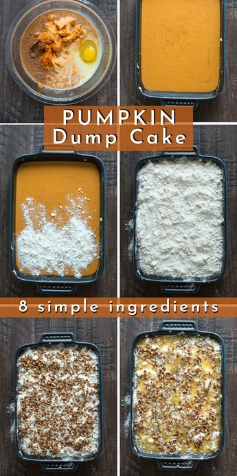 Cake Mix Pumpkin Bread, Cake Mix Pumpkin, Pumpkin Dump, Dessert Oreo, Dump Cake Pumpkin, Dump Cake Recipes, Dump Cake, Fall Dessert, Yellow Cake