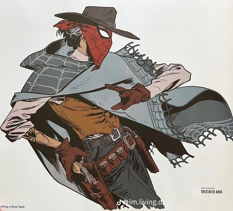 Idk his name Not Procrastinating, Spiderman Artwork, Cowboy Art, Spiderman Comic, Spiderman Art, Superhero Art, Spider Verse, Marvel Art, Cowboy Hat