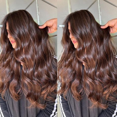 STAY TRENDY WITH THIS BEAUTIFUL SUBTLE BROWN HAIR COLOR 🌰🤎 • #hairbysahilbhatti #hairinspiration #hairinspo #balayage #balayageexpert #haircolorist Subtle Brown Hair, Brown Brunette Balayage, Dark Hair Dye Ideas, Brown Hair Without Bleach, Brunette Hair Shades, Sking Care, Dark Hair Color Ideas, Dark Hair Color, Dark Hair Dye