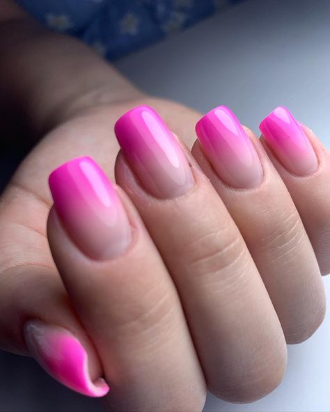 Bubblegum Pink Nails Design, Bright Pink Nails With Design, Bright Pink Nail Designs, Barbie Nails Design Ideas, Pink Nail Design Ideas, Clothes Transformation, Pink Oval Nails, Bubblegum Pink Nails, Pink Nail Design