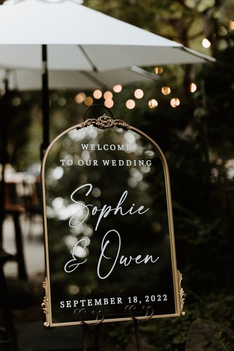 Wedding Entrance Sign Elegant, Prosecco Wedding, Mirror Signs, Church Entrance, Wedding Entrance Sign, Money Wedding, Welcome Boards, Wedding Money, Mirror Sign