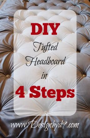 Diy Tuffed Headboard, Tuffed Headboard, Diy Headboard With Lights, Easy Headboard, Headboard Simple, Diy Fabric Headboard, Headboard Headboard, Diy Headboard Wooden, Diy Tufted Headboard