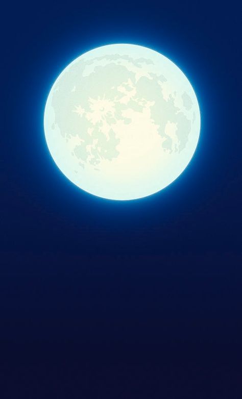 Full Moon Digital Art by Vaara How To Draw Moon, Full Moon Illustration, Dark Blue Night Sky, Blue Night Sky, Sky Digital, Sky Art Painting, Moon Drawing, Blue Night, Moon Illustration