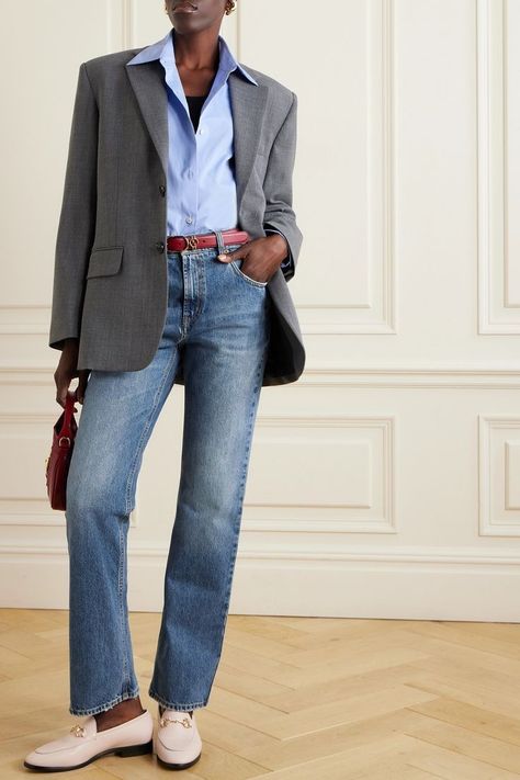 Gucci 2024, Smart Casual Jeans, Jean Levis, Chic Fits, Stylish Inspiration, Gucci Runway, Gucci Jeans, Winter Weekend, Gucci Outfits