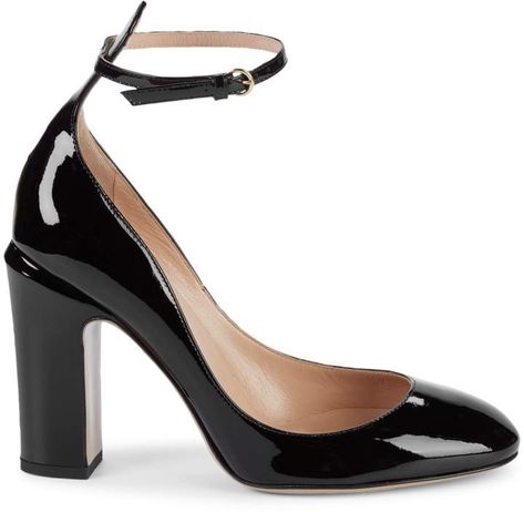 Valentino Garavani Tango Patent Leather Ankle-Strap Pumps Valentino Tango, Tango Shoes, Beautiful High Heels, Patent Leather Shoes, Ankle Strap Pumps, Patent Leather Pumps, Heels Pumps, Tango, Valentino Garavani