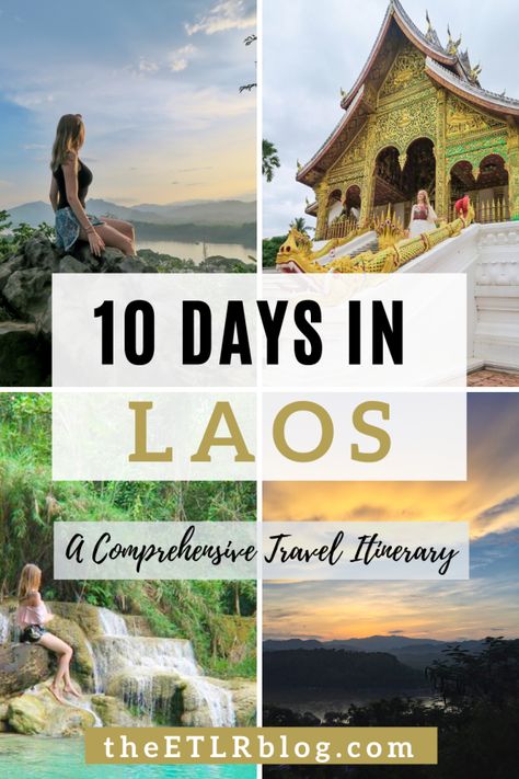 10 Days Laos Travel Itinerary - theETLRblog Laotian Food, French Colonial Architecture, Vang Vieng, Laos Travel, Ao Nang, Vientiane, French Colonial, Luang Prabang, Travel Destinations Asia