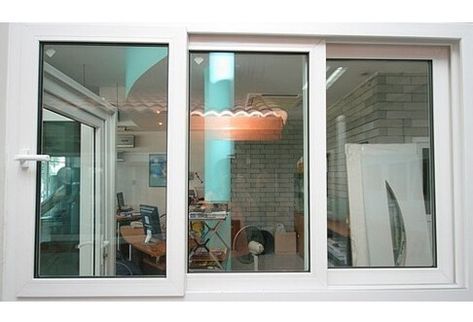 Looking for durable 3 track sliding windows in Delhi, look no further than Matrix Windoors. They are leading manufacturer and dealer of uPVC doors and windows in Delhi. Visit them... Window Maker, Pvc Windows, French Windows, Upvc Windows, Sliding Windows, Custom Branding, Sound, Track, Heat