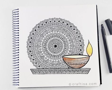 You can watch the step by step video on YouTube to learn and get all the material details I'm using here ❤️ . Please visit profile for the link 🙂 . ©️ Copyright reserved craftisa.com . #craftisaart #mandala #diyamandala #diwalimandala #diwali #youtubevideo #diy #relaxation #festival #happydiwali #deepawali #arttherapy Diwali Mandala, Festival Drawing, Diwali Drawing, Easy Mandala Drawing, Mandala Art Therapy, Diwali Special, Simple Mandala, Mandala Artwork, Mandala Drawing