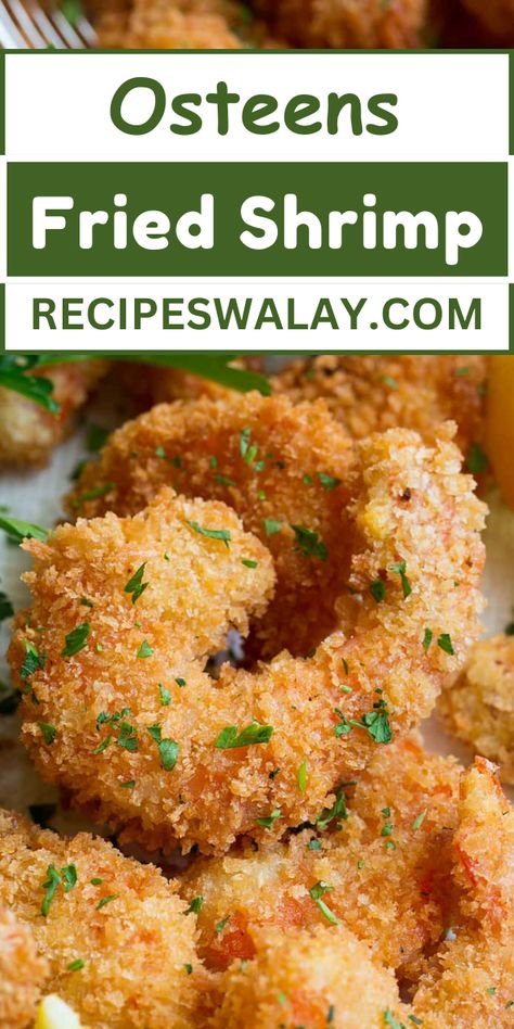 There's something truly magical about a perfectly fried shrimp, and with the Osteens Fried Shrimp Recipe, that magic is within easy reach for ... Fried Shrimp Batter, Shrimp Batter, Fried Shrimp Recipe, Deep Fried Shrimp, Chinese Chicken Salad Recipe, Fried Shrimp Recipes, Bread Crumbs Recipe, Best Macaroni Salad, Breaded Shrimp