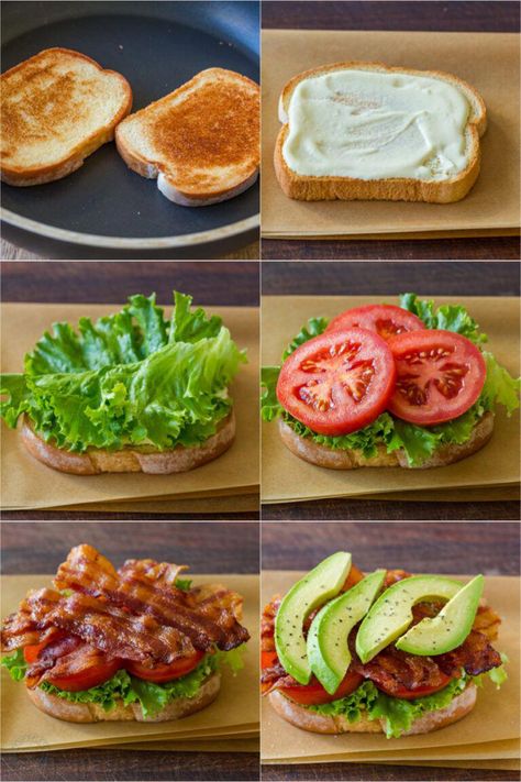 The ultimate BLT Sandwich with toasted bread, crisp bacon, tomato, avocado, and a 3-ingredient sauce that makes this the best BLT recipe you'll try. #GrilledCheeseGalore Blt Ideas Sandwiches, Roadtrip Sandwich Ideas, Chrismas Food Ideas, Easy Sandwich Ideas, Ultimate Blt Sandwich, Ultimate Blt, Best Blt, Best Avocado Toast Recipe, Blt Recipe