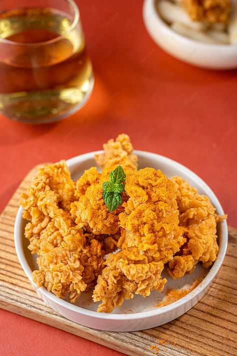 Fried Chicken Crispy, Fried Chicken Burger, Amazing Food Photography, Gourmet Chicken, Chicken Fry, Chicken Crispy, Picture Background, Food Film, Food Texture