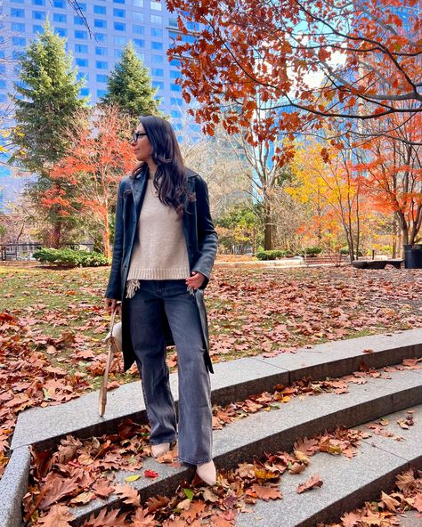 Autumn in the city 🍂🤎🌰 . . . . . . . . . . . . . . . Fall style, fall outfit of the day, November, New England fall, Boston fall, fall outfit idea, leather jacket, leather trench, western boots, neutral fall style #bostonseaport #bostoncontentcreator #falloutfitinspo #fallaesthetic #pinterestoutfits #minimalistoutfits #fallootd #falloutfits2024 #falltrends #whattowear#comfyfalloutfits #streetstyleinspo #streetstyle Boots Neutral, Fall Boston, Boston Fall, Autumn In The City, Sea Port, New England Fall, Ootd Fall, Leather Trench, Style Fall