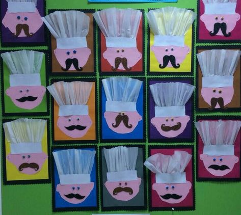 Ratatouille Crafts, Community Helpers Art, Community Helpers Preschool Crafts, Community Helpers Crafts, Community Helpers Preschool Activities, Community Helpers Theme, Community Helpers Preschool, Cadeau Parents, Community Helpers