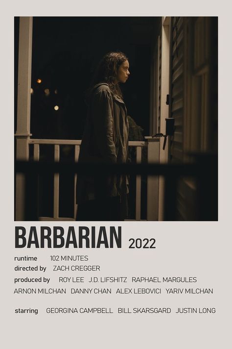 Barbarian Poster, Barbarian 2022, Barbarian Movie, Polaroid Aesthetic, Aesthetic Movie, New Movie Posters, Movies To Watch Teenagers, Film Poster Design, Polaroid Poster