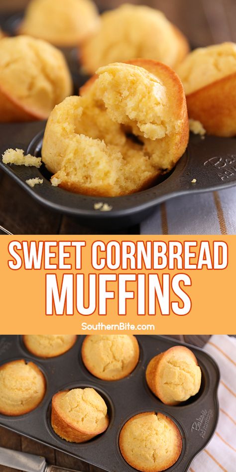 Cornbread Sweet, Recipe Cornbread, Sweet Corn Muffins, Sweet Cornbread Muffins, Cornbread Muffins Recipe, Jiffy Corn Muffins, Cornbread Cake, Cornmeal Muffins, Cornbread Recipe Sweet