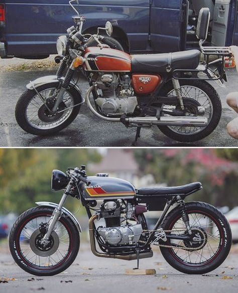 Honda CB350 by @saturdayswrench Cb Cafe Racer, Tw 125, Honda Cb350, Cb 450, Honda 125, Motos Yamaha, Cafe Bike, Cafe Racing, Cafe Racer Build