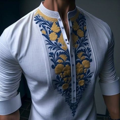 Man Dress Design, African Wear For Men, Wedding Kurta For Men, Gents Kurta Design, African Wear Styles For Men, African Shirts For Men, Mens Kurta Designs, Dress Suits For Men, Men Fashion Casual Shirts