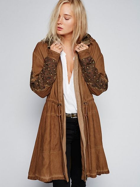 Jackets for Women | Free People. View the whole collection, share styles with FP Me, and read & post reviews. Suede Fringe Jacket, Boho Fall, Hooded Parka, Other Outfits, Parka Jacket, Ponchos, Boho Outfits, Drawstring Waist, Dress To Impress