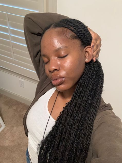 Rope Twist With Curly Ends, Small Cuban Twist, Twists For Black Hair, Cuban Twist, Big Box Braids Hairstyles, Braided Cornrow Hairstyles, Cute Box Braids Hairstyles, Protective Hairstyles Braids, Pretty Braided Hairstyles