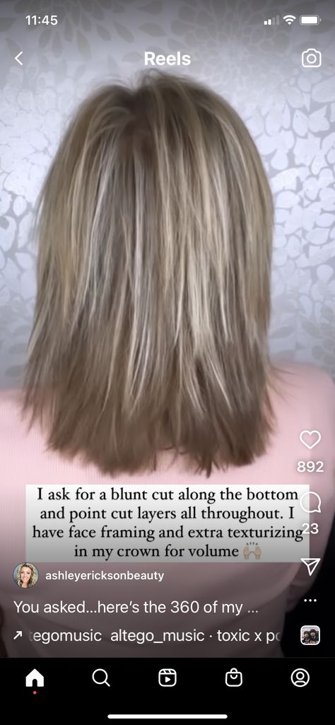 Medium Fine Hair, Layered Haircuts Shoulder Length, Layered Hairstyles, Medium Length Hair With Layers, Bob Haircut For Fine Hair, Shoulder Hair, Shoulder Length Hair Cuts, Hair Color And Cut, Haircuts For Fine Hair