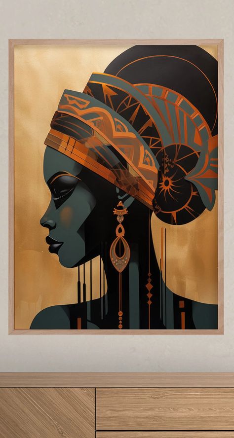 Beautiful African Lady Portrait Ethnic Art Oil Painting Original Art Painting African Culture-inspired Canvas Afro Centric Wall Art - Etsy UK African Figures Paintings, African Artwork Abstract, Cultural Paintings, Nigerian Art, African Abstract Art, Rastafari Art, African Portraits Art, Canvas Painting Projects, Abstract Figure Art