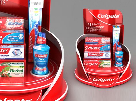 Colgate Counter top on Behance Point Of Sale Display, Countertop Display, Cardboard Display, Pos Display, Cosmetic Display, Industrial Design Sketch, Counter Display, Tray Display, Pop Display