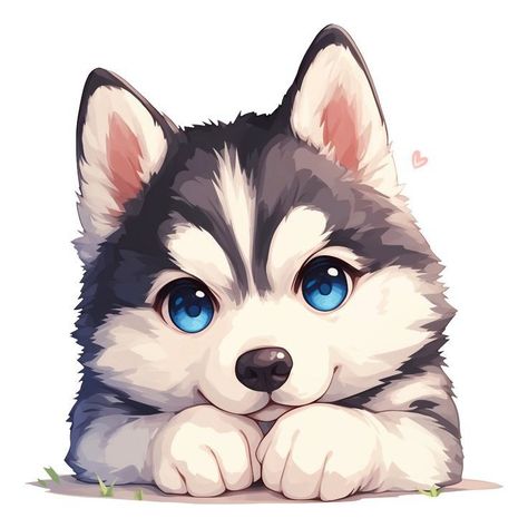 Cute Puppy Drawing Kawaii, Cute Dogs Drawing, Dog Cute Drawing, Cute Dog Drawings, Cute Puppy Drawing, Cute Anime Dog, Sweet Sketches, Cute Puppy Art, Puppy Drawings