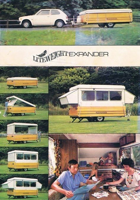 Pop Up Caravan, Apache Camper, Pop Up Tent Trailer, Diy Caravan, Teardrop Camper Plans, Folding Campers, Homemade Camper, Pop Top Camper, Bicycle Camping