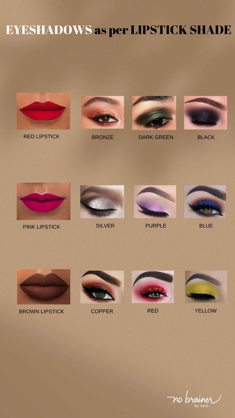 Eyeshadow And Lipstick Combination, Eyeshadow As Lipstick, Makeup Combinations, Scorpio Makeup, Lipstick Outfit, Haldi Makeup, Math Tables, Face Contouring Makeup, Skin Tone Makeup