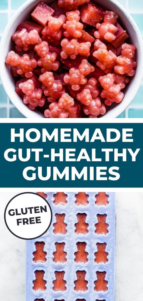 Healthy Gummies, Homemade Gummy Bears, Homemade Gummies, Gelatin Powder, Gummies Recipe, Gelatin Recipes, Healthy Candy, Bear Recipes, Beef Gelatin