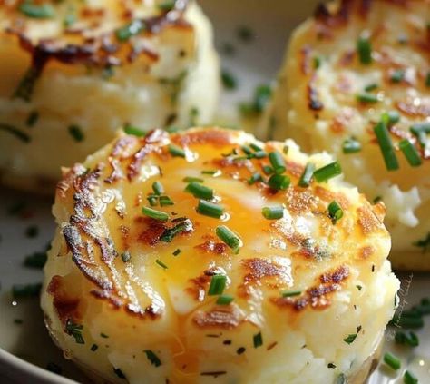 Idaho's Delight: Garlic Chive Potato Puffins Potato Delight, Potato Appetizers, Savory Bites, Garlic Chives, Yukon Gold, Yukon Gold Potatoes, Mashed Potato, The Taste, Family Dinner