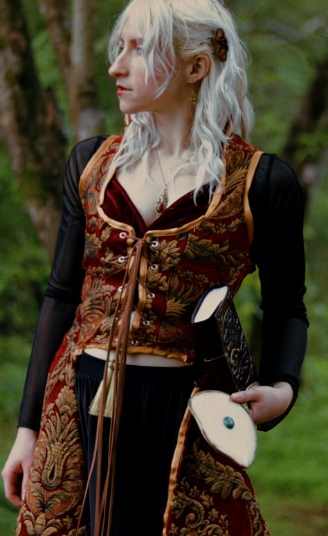 Fantasy Waistcoat, Fantasy Nonsense Clothes, Bard Aesthetic Outfit Dnd, Prickly Alpaca Art, Bard Ren Faire, Prickly Alpaca, Pricklyalpaca Art, Bard Fashion, Casual Knightcore Outfits