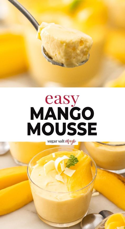 Mango Mousse Cake, Mango Dessert Recipes, Dinner Party Dishes, Mango Mousse, Mango Dessert, Impressive Dinner, Cold Treats, Fruity Desserts, Party Dishes