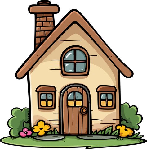 Cartoon Home, Home Clipart, Home Cartoon, House Cartoon Drawing, Home Drawing Simple, House Cartoon Illustrations, House Clip Art Cute, Cartoon Background House, House Cartoon Image