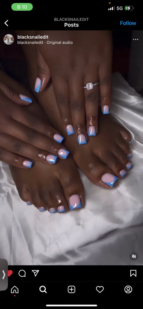 Short Nail And Toes Matching Ideas, Matching Nail And Toe Sets, Nail Art Short Nails, At Home Nail Art, Nail Art Short, Home Nail Art, Gel Toe Nails, Acrylic Toes, Acrylic Toe Nails