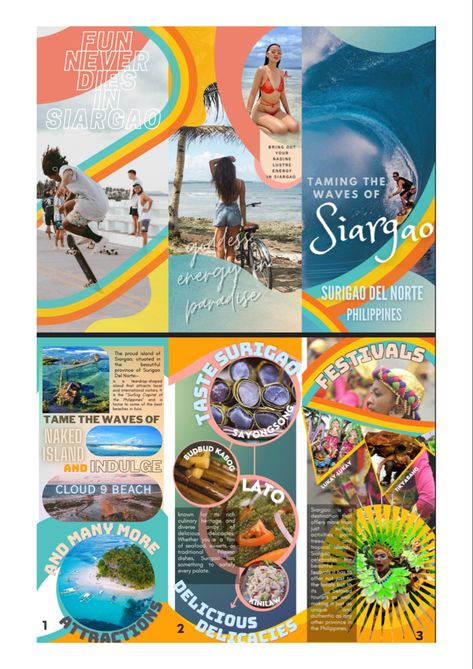 Cebu Travel Brochure, Itinerary Brochure Design, Canva Brochure Ideas Aesthetic, Travel Brochure In Mindanao, Mindanao Travel Brochure Tagalog, Mindanao Tourist Spot Brochure, Brochures Design Ideas, Mindanao Travel Brochure, Travel Brochure Philippines