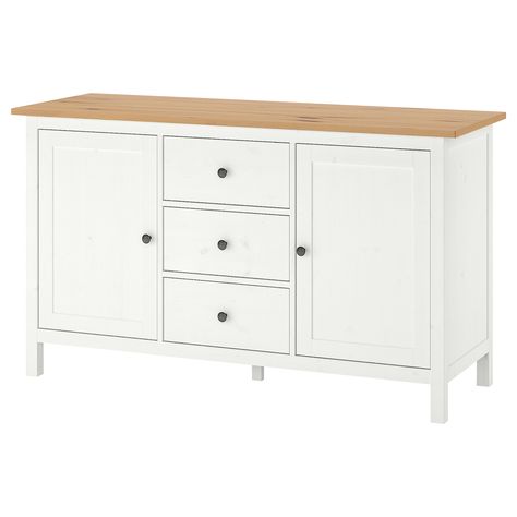 Hemnes Sideboard, Ikea Buffet, Hemnes Bookcase, Ikea Sideboard, Tv Storage, Ikea Hemnes, Solid Wood Sideboard, Side Board, White Sideboard