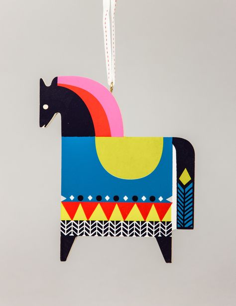 Nordstrom Christmas, Sanna Annukka, Folk Art Horse, Adobe Illustrator Design, Frida Art, Manhattan Project, Folk Design, Art Horse, Horse Ornaments