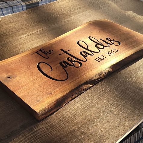 Wood Burn Wedding Gift, Wood Burned Wedding Signs, Custom Wedding Bar, Wedding Name Sign, Wood Colours, Tall Height, Engraving Ideas, Cnc Woodworking, Laser Engraved Ideas