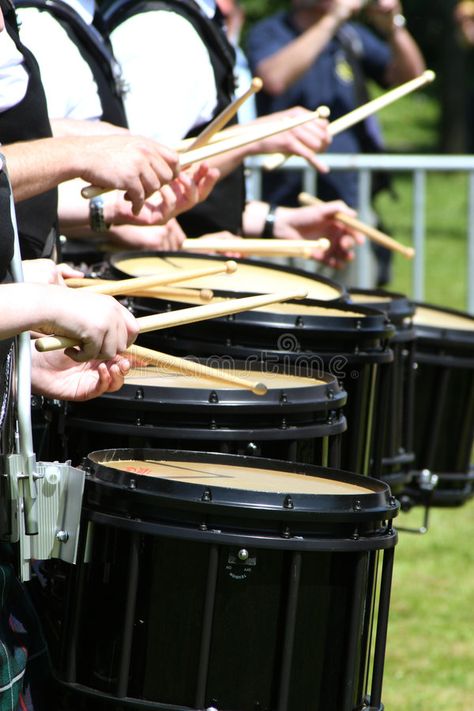 Drums. Drummers of a bag-pipe band at a bag-pipe competition in Germany , #affiliate, #bag, #Drummers, #Drums, #pipe, #Germany #ad Scotland Art, Band Uniforms, Heart Rhythms, Bagpipes, Drummers, Drums, Scotland, Hand Drawn, Royalty Free Stock Photos