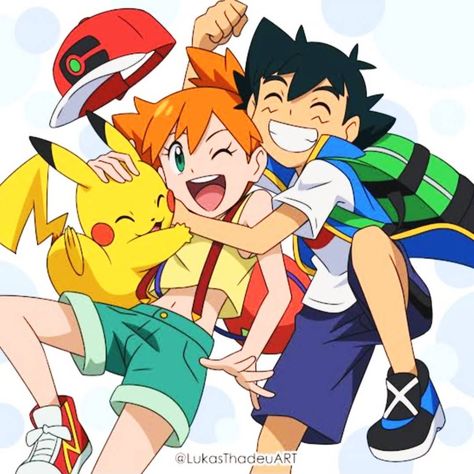 Pokemon Ash And Misty, Ash And Misty, Pokemon Manga, Thankful For Friends, Vulture Culture, Ash Ketchum, Pokémon Master, Pokemon Games, Catch Em All